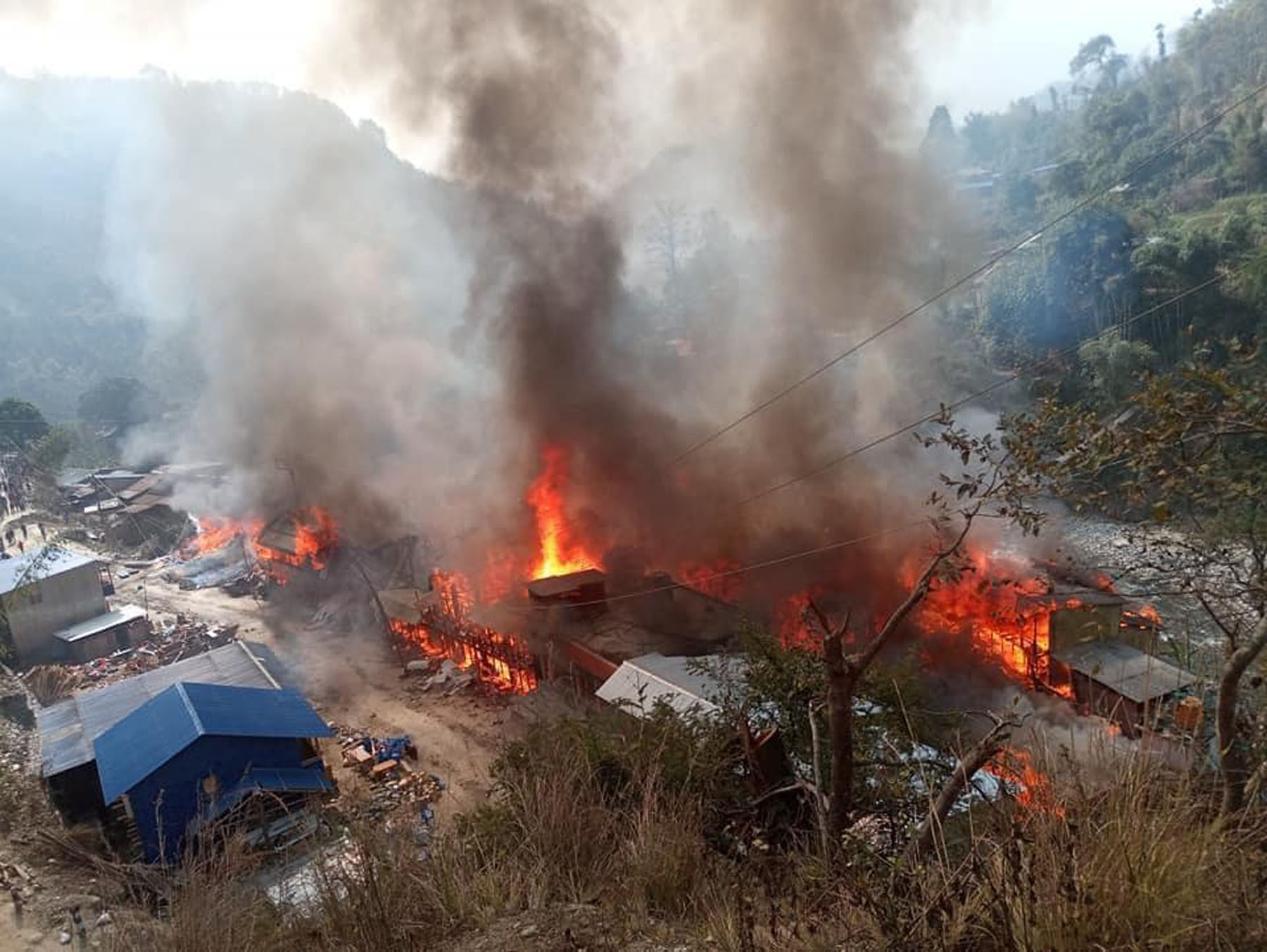 ताप्लेजुङमा हरेक महिना आगलागी