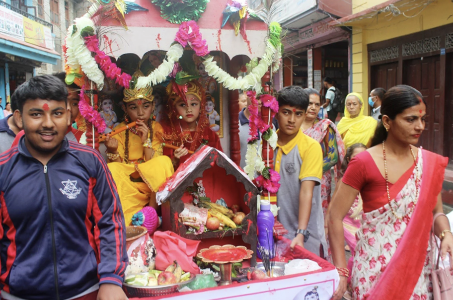 मिथिलामा श्रीकृष्ण जन्माष्टमीको उल्लास